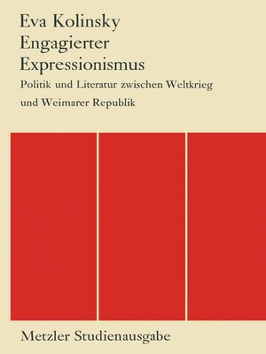 cover image of Engagierter Expressionismus
